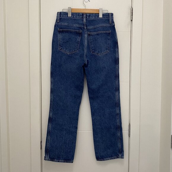 Agolde Premium Jeans Medium-Dark Blue High Rise - Picture 2 of 9